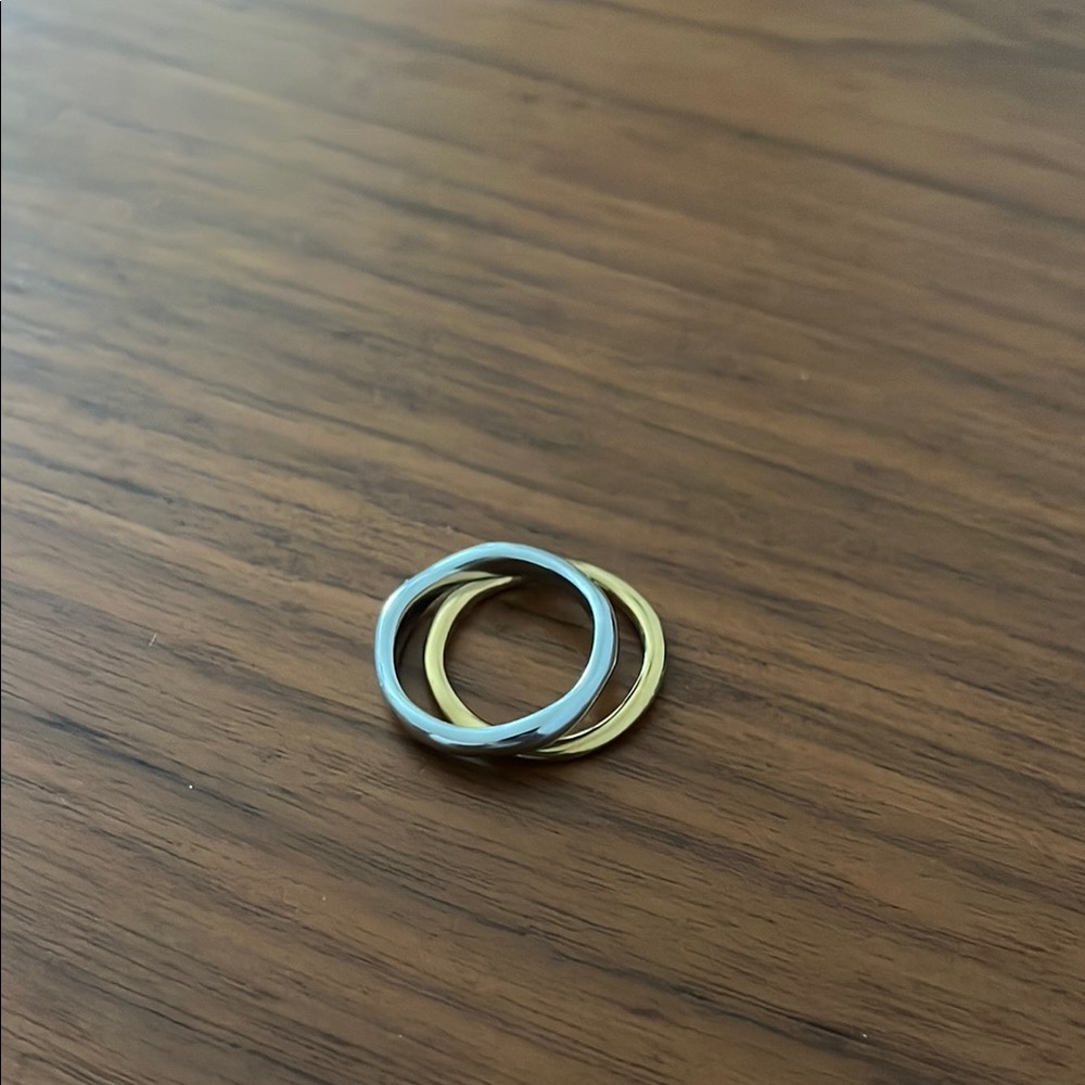Stackable Gold And Silver Ring Set - image 4